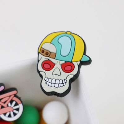 Van de schedelpompoenen van douanehalloween het Silicone Brandpuntsparel voor DIY-pennen keychains