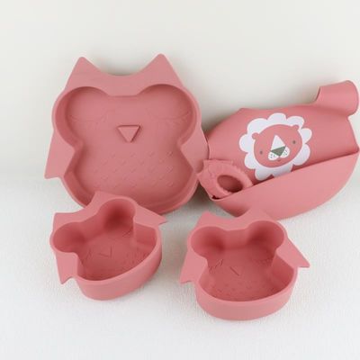 De in het groot Baby Geschirr leidde het Spenen van de de Lepelkom van de Siliconeslab van de de Lepelkom de Baby van het de Plaatsilicone het Voeden Vaatwerk Vastgesteld Product