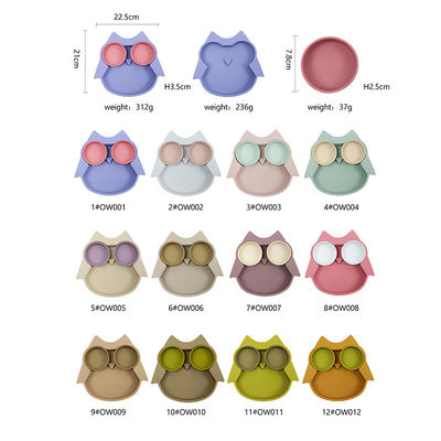 Microwave Safe Silicone Platen Baby Lepel BPA Vrij Niet-toxisch Zachte voor baby's