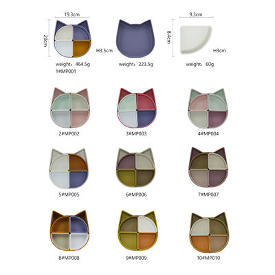 Microwave Safe Silicone Platen Baby Lepel BPA Vrij Niet-toxisch Zachte voor baby's