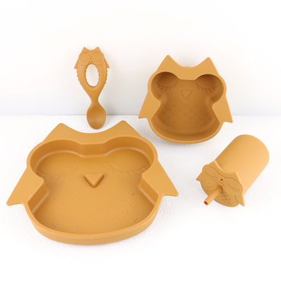 De Kom Vastgestelde Afwasmachine Safe New Arrivals Owl Shape van het microgolfsilicone