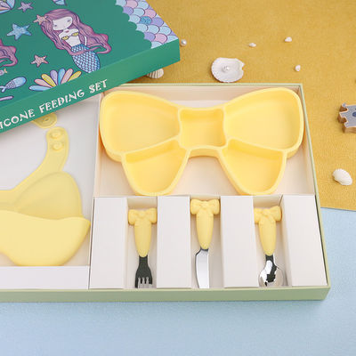 FDA-Approved Vastgestelde de Giftdoos van het Siliconevaatwerk Hittebestendig en Antislip