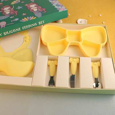 FDA-Approved Vastgestelde de Giftdoos van het Siliconevaatwerk Hittebestendig en Antislip