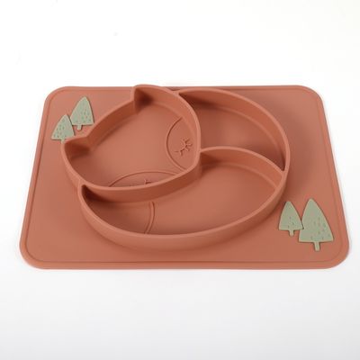 Animal Design Kleuters Silicone Platen Opvouwbare Schotel Meerdere Kleuren