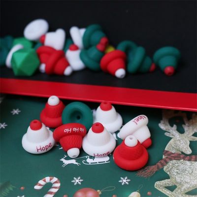 Paisen fabrikant Custom duurzame leuke kerst serie kralen 100% veilig siliconen focussen voor professionals