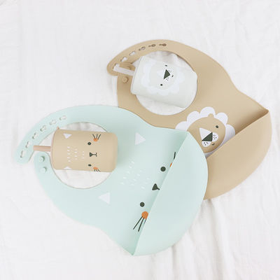 OEM Baby Feeding Bib - One Piece In A Polybag voor baby's en zuigelingen die siliconen bib voeden