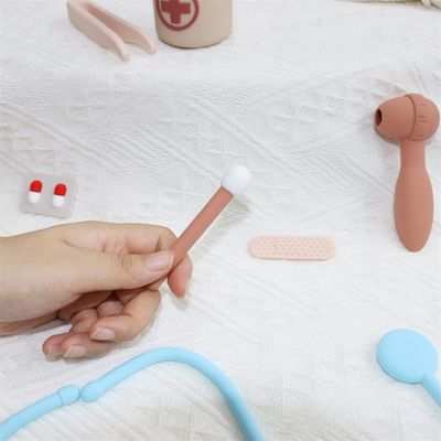 ODM Baby Silicone Speelgoed Eco-vriendelijk MOQ 100 BPA Free Kids Silicone Doctor Kit