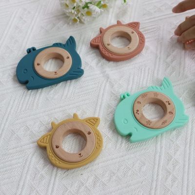 Verzachtende tandvlees Silicone baby tanden tanden spelen gladde schapen walvis