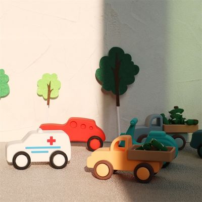 Gepersonaliseerde baby siliconen auto speelgoed hardlopende siliconen auto's kinderen spelen