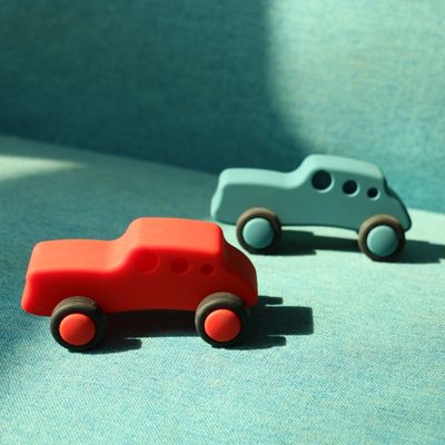 Gepersonaliseerde baby siliconen auto speelgoed hardlopende siliconen auto's kinderen spelen