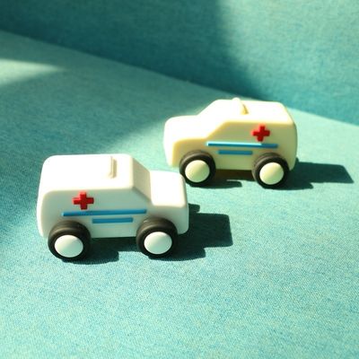Gepersonaliseerde baby siliconen auto speelgoed hardlopende siliconen auto's kinderen spelen