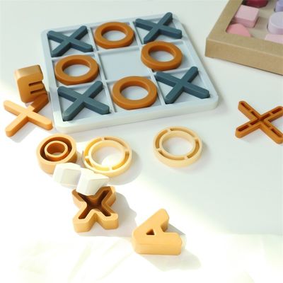 Groothandel Volledig Silicone XO Puzzles Custom Logo Brand Baby Educational Silicone Puzzle Toys