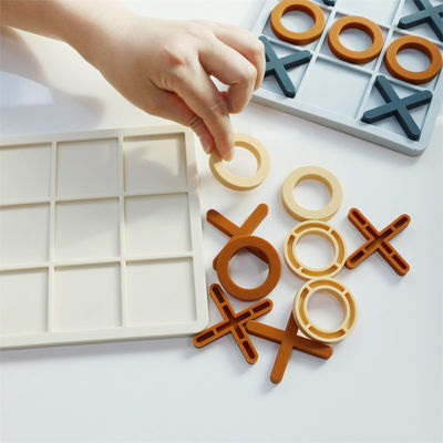 Groothandel Volledig Silicone XO Puzzles Custom Logo Brand Baby Educational Silicone Puzzle Toys