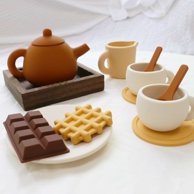 Paisen Factory Nieuwe aankomst 17 stuk 11pcs Set Kids Afternoon Tea Silicone Baby Toy Teapot Set