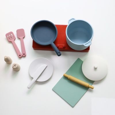 Fabriek Nieuwe aankomst Pretend Play Set Keuken Speelgoed Montessori Onderwijs Silica Gel Keuken Silica Speelgoed