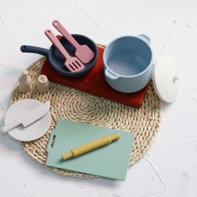 Fabriek Nieuwe aankomst Pretend Play Set Keuken Speelgoed Montessori Onderwijs Silica Gel Keuken Silica Speelgoed