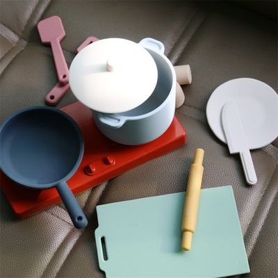 Fabriek Nieuwe aankomst Pretend Play Set Keuken Speelgoed Montessori Onderwijs Silica Gel Keuken Silica Speelgoed