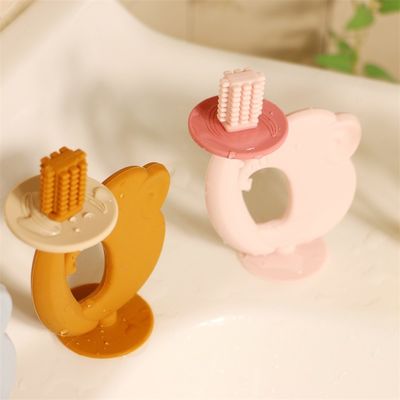 BPA-vrij tanden Silicone zachte textuur gemakkelijk vast te houden Helpt bij tandpijn Verlichting Beste baby tanden speelgoed