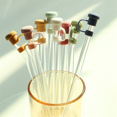 Op maat gemaakte siliconen strooptoppers voor tumblers siliconen stroopkappen pvc vrij bpa vrij