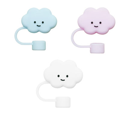 Groothandel FULL Silicone Niet-toxisch PVC Vrije BPA Vrije Silicone Straw Topper Cloud Covers Perfect voor 6-12mm Straw