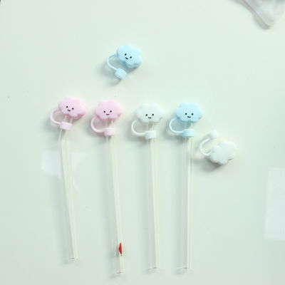 Groothandel FULL Silicone Niet-toxisch PVC Vrije BPA Vrije Silicone Straw Topper Cloud Covers Perfect voor 6-12mm Straw
