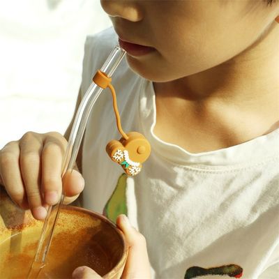 Fabriek Groothandel en Custom Full Silicone Bpa Free Food Grade Silicone Straw Topper Hoed Hoedjes Voor Drinkstraw