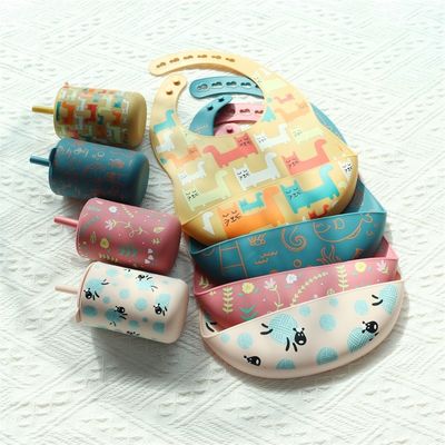 Silikon Drinkbeker Met Stroom Voor Babytraining BPA-vrij Voedselkwaliteit Silikon nieuwe kattenbekers