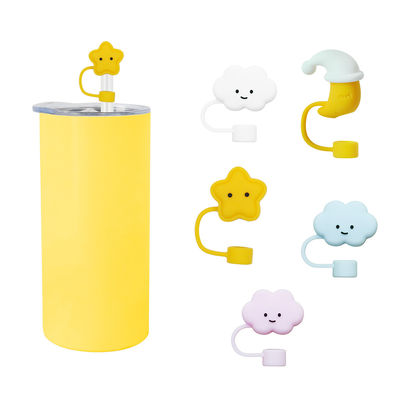 Verschillende bloemen Silicone stro stro Hoed Toppers Hoed Toppers voor Tumbler Cup