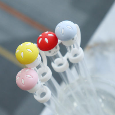 Gepersonaliseerde openbare paddenstoelontwerp 10 mm strooptopper voor tumbler cup volle siliconen stroopbedekking hoeden