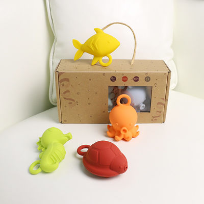 Volledig Silikon Straw Cover In 3D Design Lichtgewicht Silikon Baby Toys