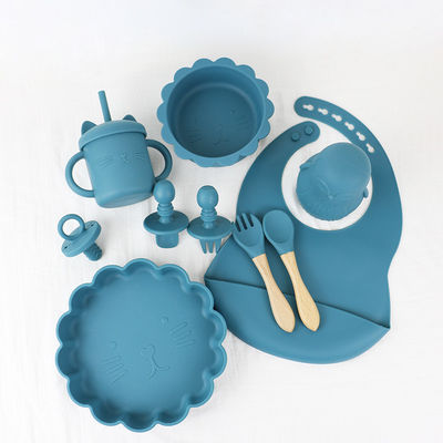 Volledig Silikon Straw Cover In 3D Design Lichtgewicht Silikon Baby tafelgerei set