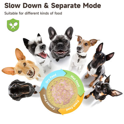 Custom New Labyrinth Design Outward Fun Honden Voedsel Likken Puzzle Bowls Silicone BPA vrij Pet Slow Feeder Hond Bowl Plaat
