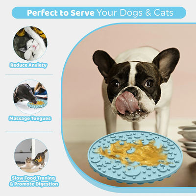 Custom New Labyrinth Design Outward Fun Honden Voedsel Likken Puzzle Bowls Silicone BPA vrij Pet Slow Feeder Hond Bowl Plaat