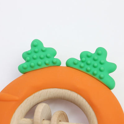Karottenfabriek Baby Bpa Gratis Groothandel Silicone Baby Teething Toys Bpa Gratis Baby Shape Teether Perfecte maat voor kleine hand