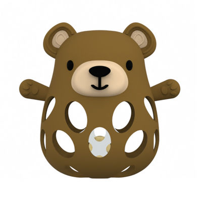 Animal Fox And Bear Medische graad verlichting voor baby's 0-6 maanden kalmeert tandpijn Silicone tandvlees voor baby's met makkelijke greep