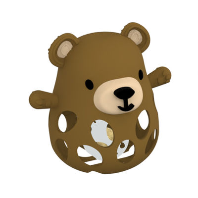 Animal Fox And Bear Medische graad verlichting voor baby's 0-6 maanden kalmeert tandpijn Silicone tandvlees voor baby's met makkelijke greep