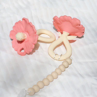 PAISEN Custom 6 maanden Bloemenplant vorm tandjes 100% natuurlijke rubber tanden siliconen tandjes kauwde schudden zacht baby speelgoed