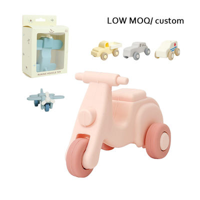 Voedingsmiddelen siliconen baby tandjes speelgoed voor kiezen zuigelingen speelgoed voor baby's 3+ Voedingsmiddelen siliconen auto tractor siliconen kind speelgoed