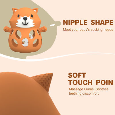 PAISEN BPA-vrij Dieren Baby Teething Toy Food Grade Silicone Teething Mitten Anti Dropping Wrist Hand Teethers Baby Chew Toys