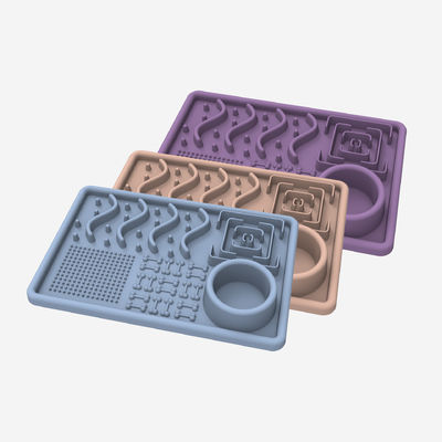 Niet-giftig op maat gemaakt siliconen hondenvoerder voor huisdieren Slow Lick Food Waterplate Bowls