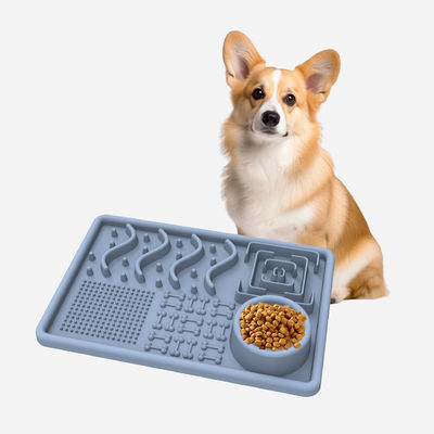 Niet-giftig op maat gemaakt siliconen hondenvoerder voor huisdieren Slow Lick Food Waterplate Bowls