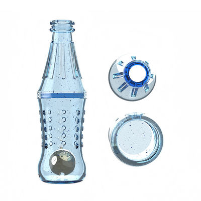 Custom hoogwaardige bpa gratis voedselkwaliteit siliconen troeteldier hond training fles speelgoed langzame voeder snack lik siliconen voedsel fles speelgoed
