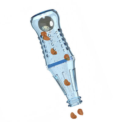 Custom hoogwaardige bpa gratis voedselkwaliteit siliconen troeteldier hond training fles speelgoed langzame voeder snack lik siliconen voedsel fles speelgoed