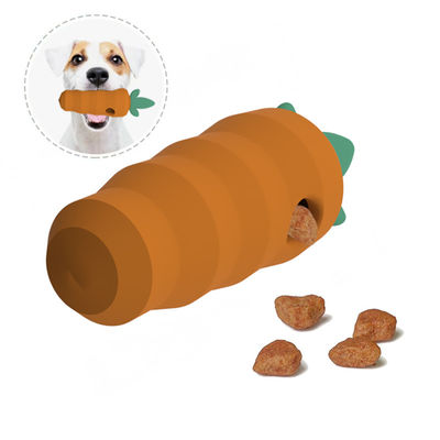 Dongguan Toys fabriek Custom BPA-vrij PVC-vrij Ftalaatvrij zacht rubber siliconen huisdier hond tanden wortel vorm siliconen speelgoed
