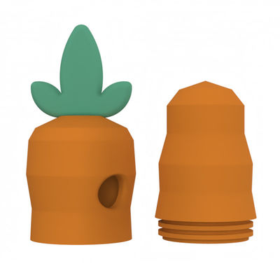 Dongguan Toys fabriek Custom BPA-vrij PVC-vrij Ftalaatvrij zacht rubber siliconen huisdier hond tanden wortel vorm siliconen speelgoed