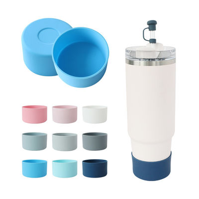 Silicone bumper flesje mouw voor quencher 40 oz 7.5cm Tumbler Boot Stanley Cup siliconen bodem deksel flessen