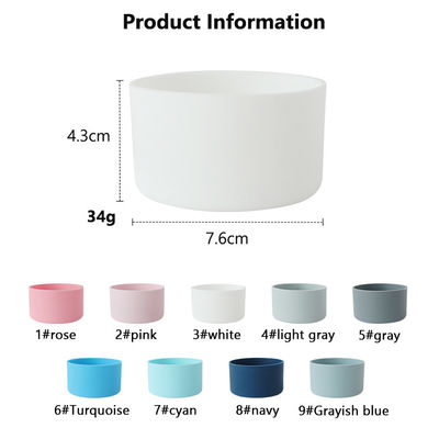 Silicone deksel flessen Waterfles Boot voor Owala 7.5cm 40oz Anti-slip beschermende mouw Onderste mouw Cup Cover Accessoires