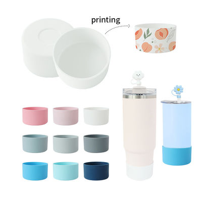 Silicone deksel flessen Waterfles Boot voor Owala 7.5cm 40oz Anti-slip beschermende mouw Onderste mouw Cup Cover Accessoires