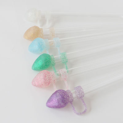 Nieuwe aankomst hart diamant glitter ontwerpen Straw Cover Topper 3D 10mm Straw Toppers Hoeden voor tumblers bekers glazen
