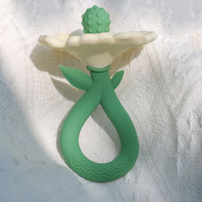PAISEN Custom Flower Baby Feeding Teether kauw speelgoed Food Grade Baby Silicone Teether Molar Toys Baby Hand Teether product